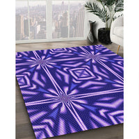 Patterned Purple Mimosa Purple Rug, pat2291pur