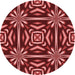 Square Machine Washable Transitional Red Rug in a Living Room, wshpat2291rd