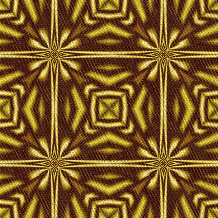 Round Patterned Orange Gold Rug, pat2291yw