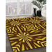 Patterned Orange Gold Rug in Family Room, pat2291yw