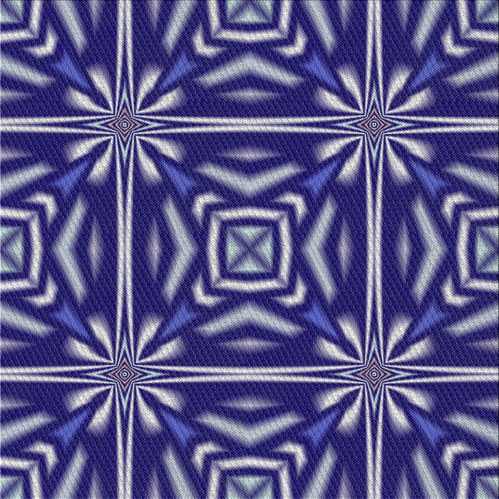 Square Patterned Earth Blue Novelty Rug, pat2291