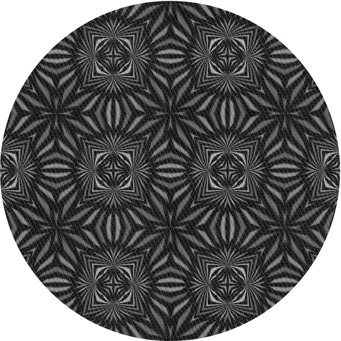 Square Machine Washable Transitional Midnight Gray Rug in a Living Room, wshpat2292gry