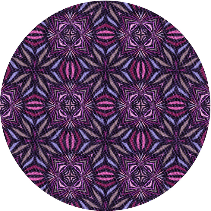 Square Machine Washable Transitional Dark Purple Rug in a Living Room, wshpat2292pur