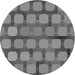 Square Patterned Gray Rug, pat2293gry