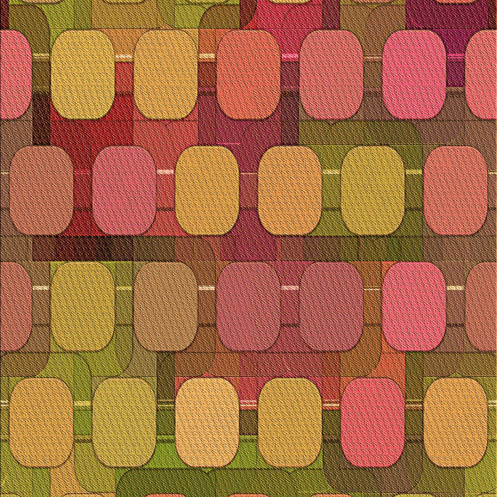 Patterned Caramel Brown Rug, pat2293org