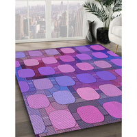 Patterned Purple Rug, pat2293pur