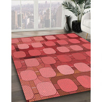 Patterned Red Rug, pat2293rd