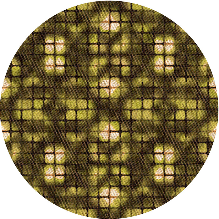 Square Patterned Red Rug, pat2294org