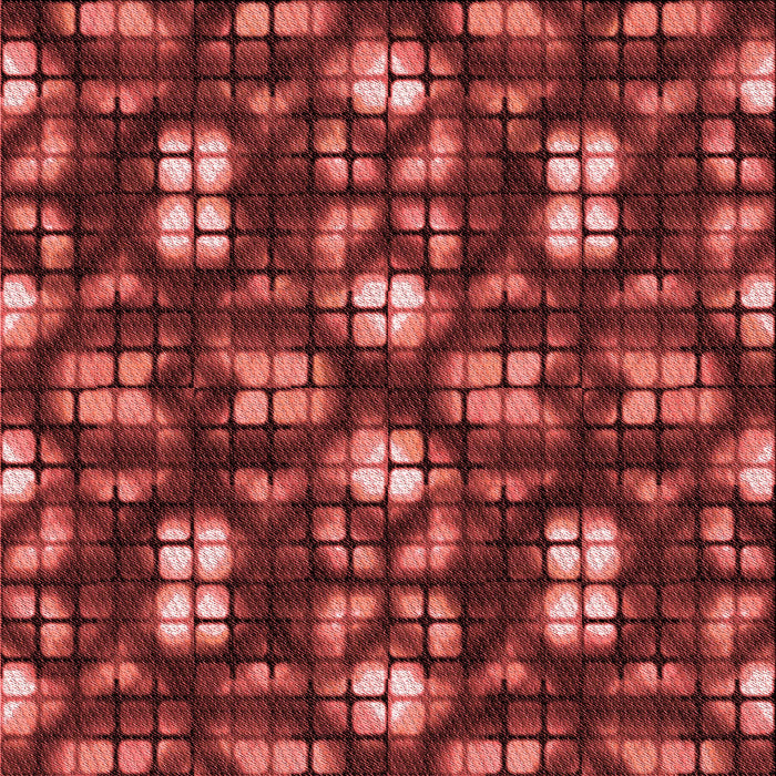 Round Patterned Orange Rug, pat2294rd