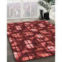 Patterned Orange Rug, pat2294rd