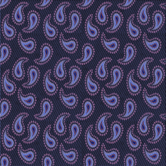 Round Patterned Night Blue Rug, pat2295blu