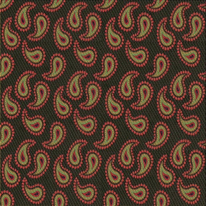 Round Patterned Red Brown Rug, pat2295brn