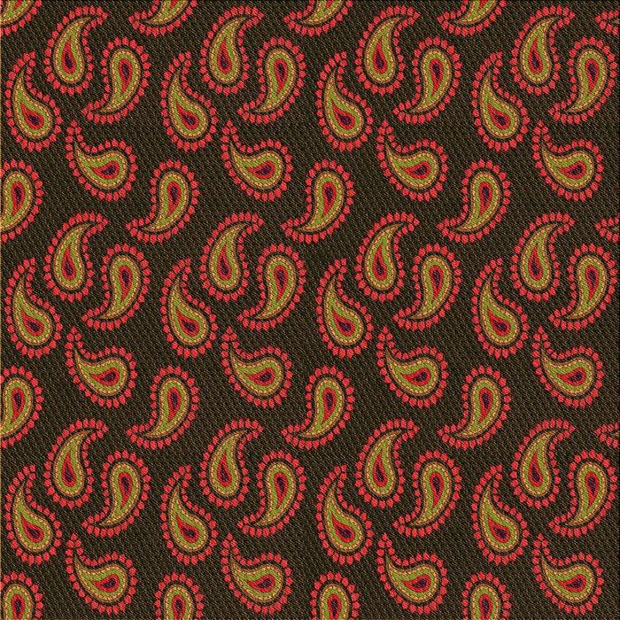 Round Patterned Dark Bronze Brown Rug, pat2295org