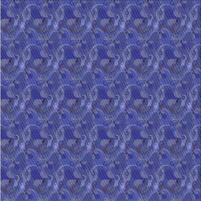Round Patterned Sapphire Blue Rug, pat2296blu