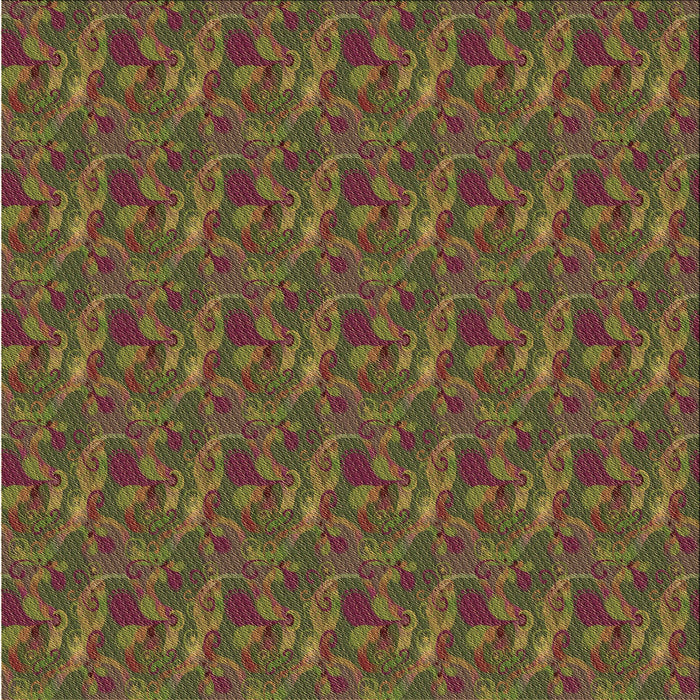 Round Patterned Red Brown Rug, pat2296brn