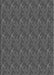 Machine Washable Transitional Silver Gray Rug, wshpat2296gry