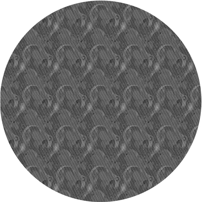 Square Machine Washable Transitional Silver Gray Rug in a Living Room, wshpat2296gry