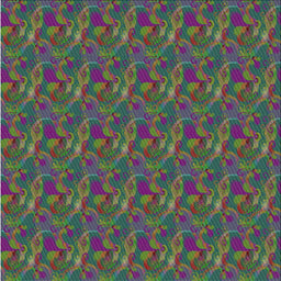 Square Patterned Forest Green Novelty Rug, pat2296