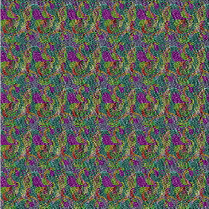 Square Patterned Forest Green Novelty Rug, pat2296