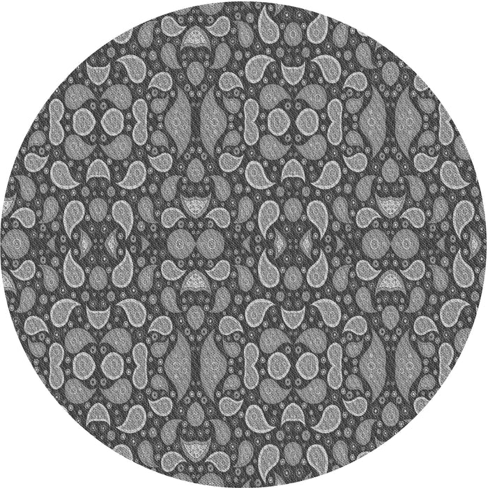 Square Machine Washable Transitional Dark Gray Rug in a Living Room, wshpat2297gry