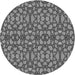 Square Patterned Dark Gray Rug, pat2297gry