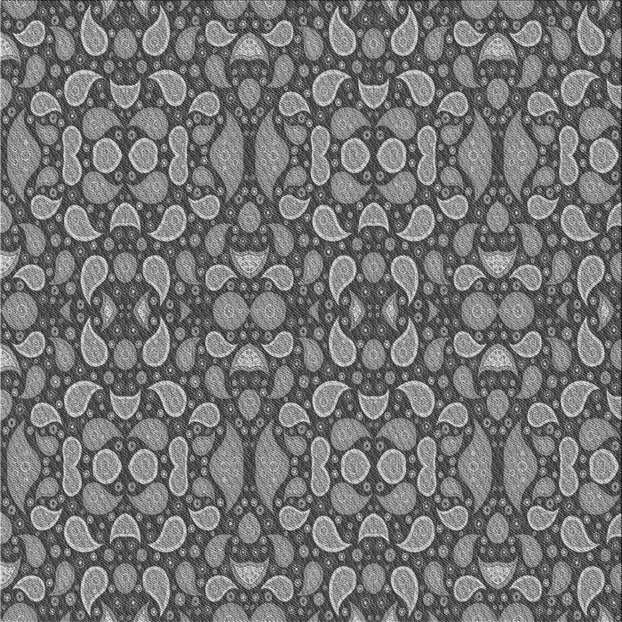 Round Machine Washable Transitional Dark Gray Rug, wshpat2297gry