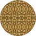 Square Machine Washable Transitional Dark Bronze Brown Rug in a Living Room, wshpat2297org