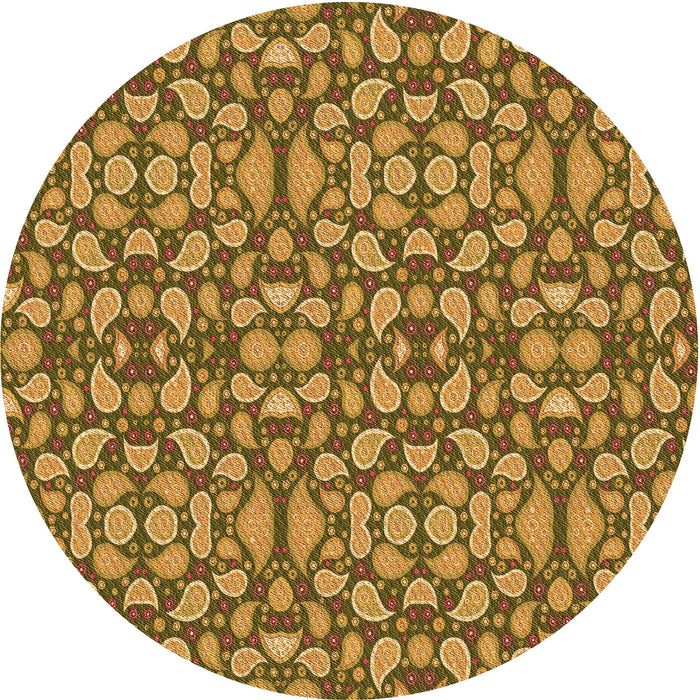 Square Patterned Dark Bronze Brown Rug, pat2297org