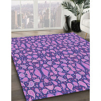 Patterned Purple Rug, pat2297pur