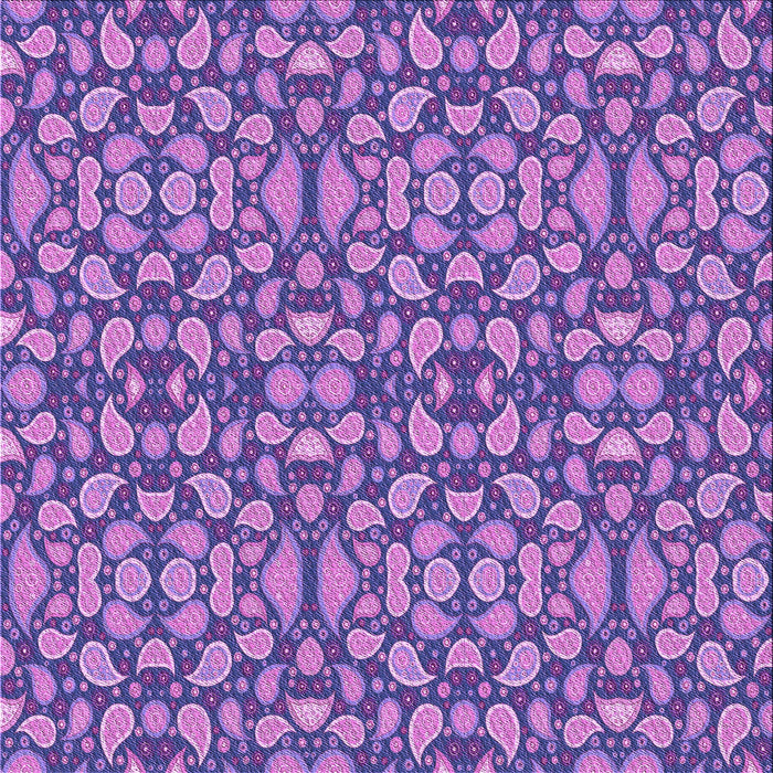 Round Patterned Purple Rug, pat2297pur