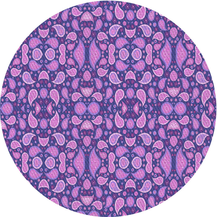Square Patterned Purple Rug, pat2297pur