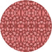 Square Machine Washable Transitional Red Rug in a Living Room, wshpat2297rd