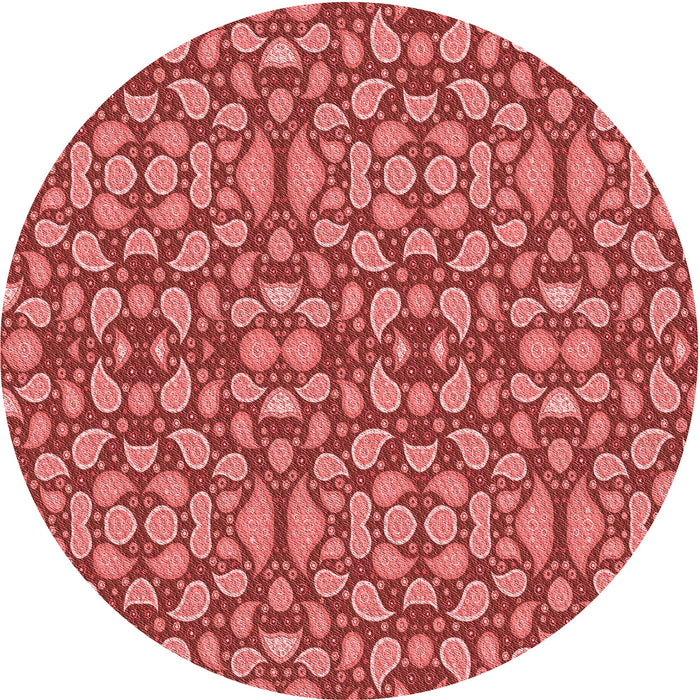 Square Patterned Red Rug, pat2297rd