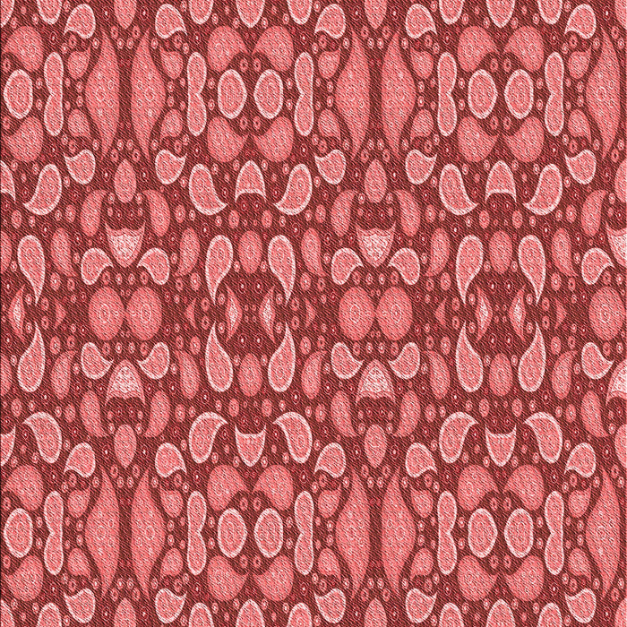 Patterned Red Rug, pat2297rd
