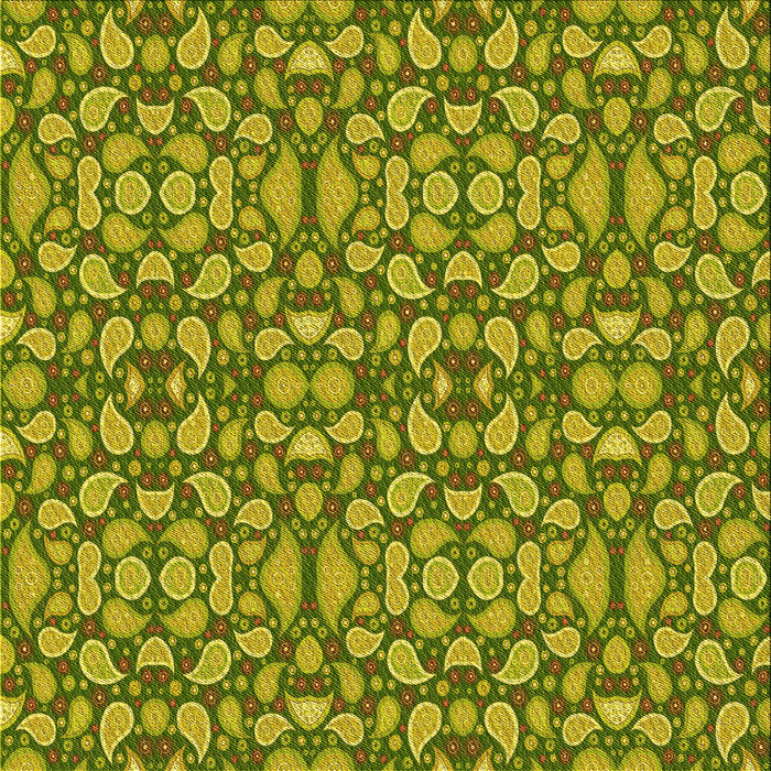 Round Patterned Golden Brown Yellow Rug, pat2297yw