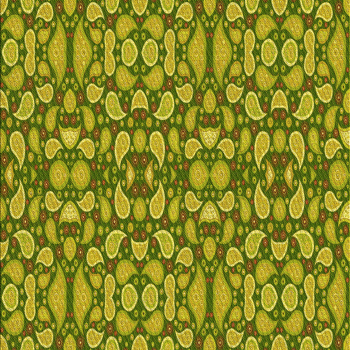 Patterned Golden Brown Yellow Rug, pat2297yw