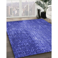 Patterned Light Slate Blue Rug, pat2298blu