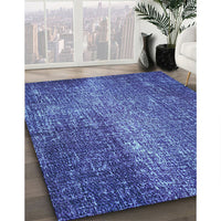 Patterned Sky Blue Rug, pat2298lblu