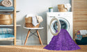 Machine Washable Transitional Crimson Purple Rug in a Washing Machine, wshpat2298pur