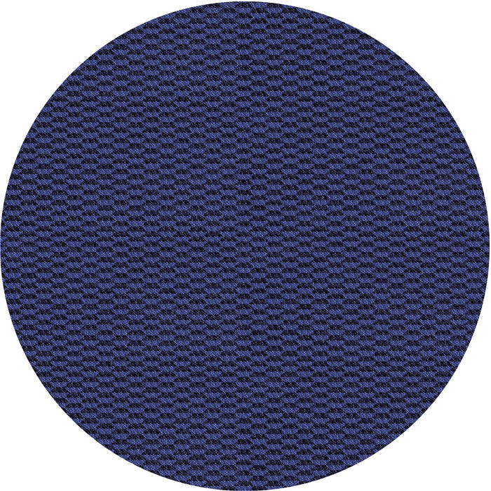 Square Patterned Night Blue Rug, pat2299blu