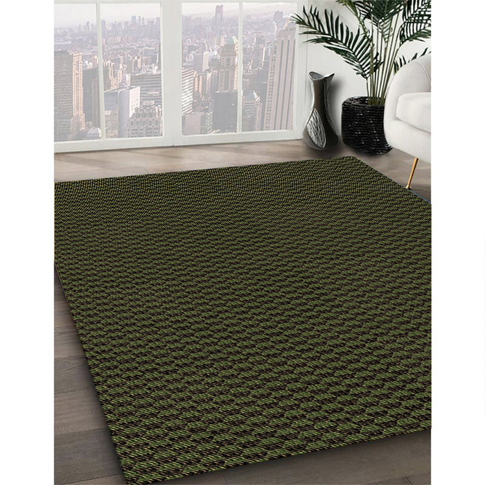 Machine Washable Transitional Midnight Gray Rug in a Family Room, wshpat2299brn