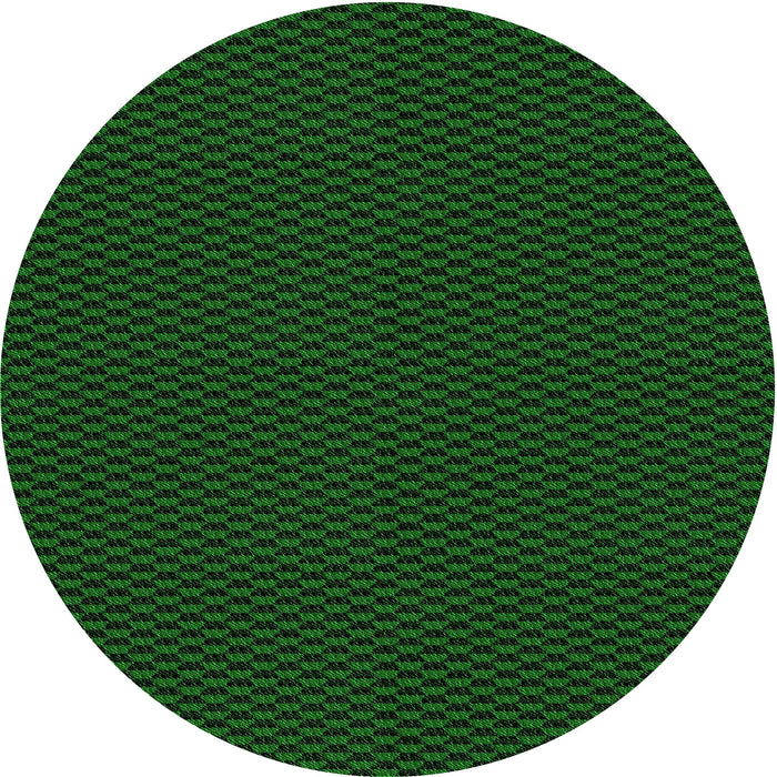 Square Patterned Green Rug, pat2299grn