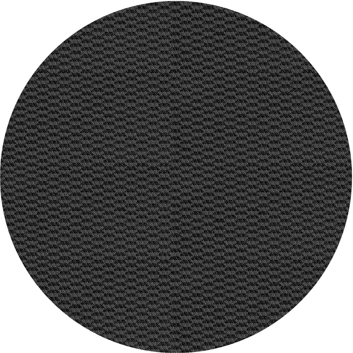 Square Patterned Midnight Gray Rug, pat2299gry
