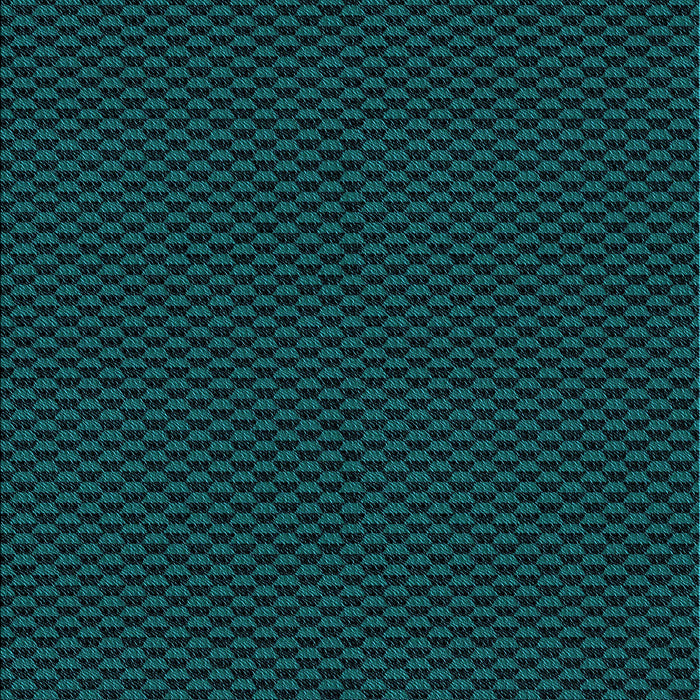 Patterned Dark Cyan Green Rug, pat2299lblu