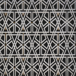 Square Patterned Mid Gray Novelty Rug, pat229