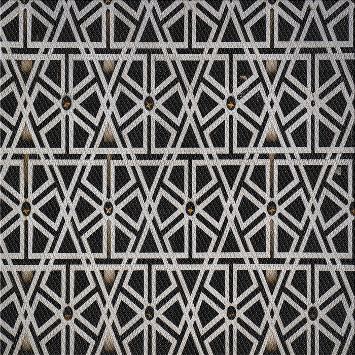 Square Patterned Mid Gray Novelty Rug, pat229