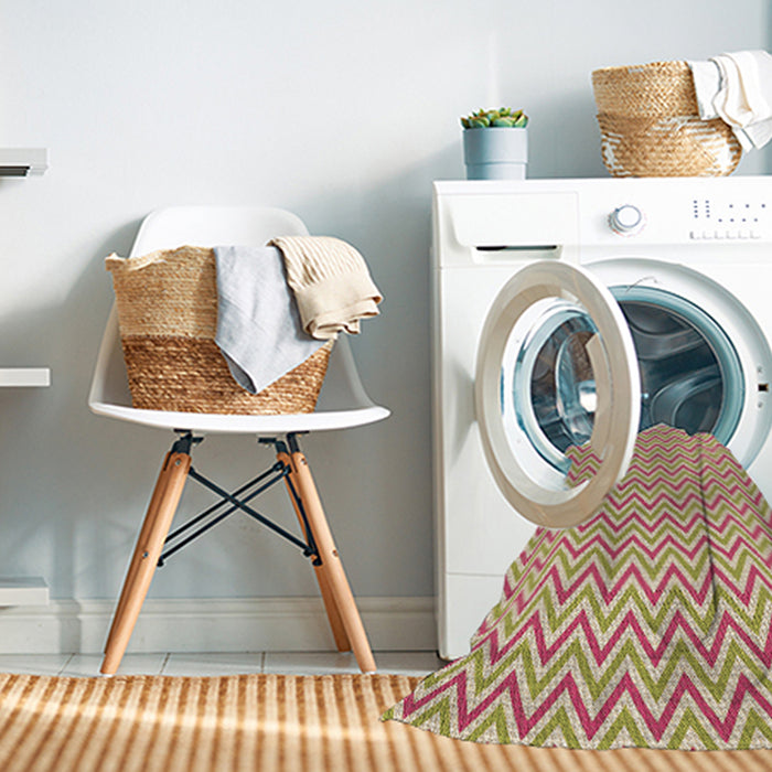 Machine Washable Transitional Orange Rug in a Washing Machine, wshpat23brn