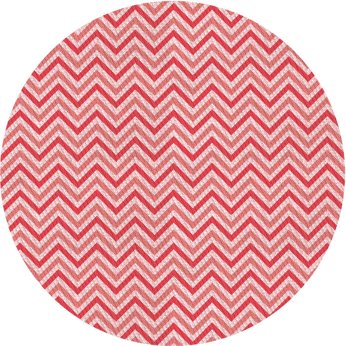 Square Patterned Deep Rose Pink Rug, pat23rd