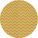 Square Patterned Neon Yellow Rug, pat23yw