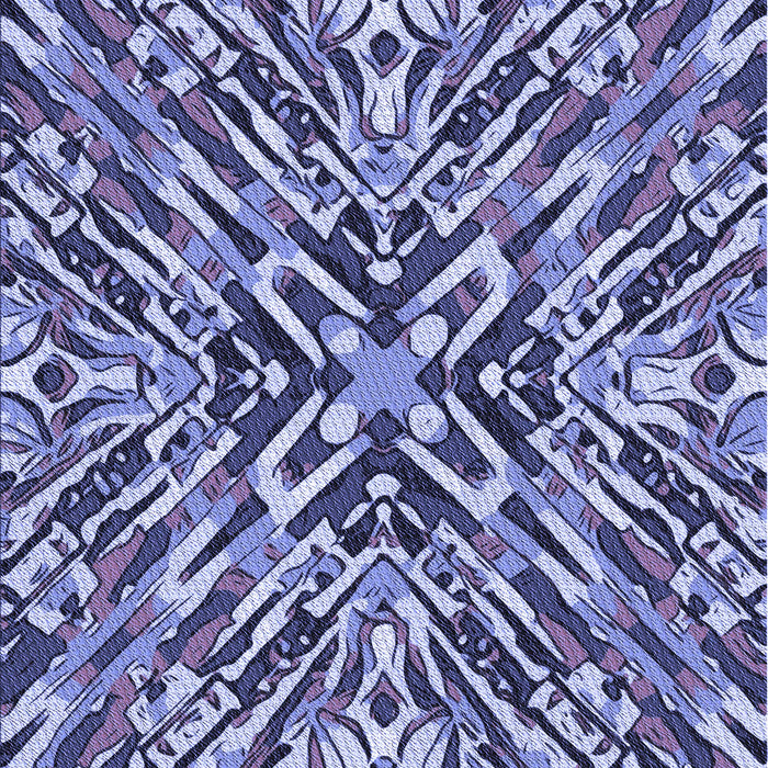 Patterned Jeans Blue Rug, pat230blu